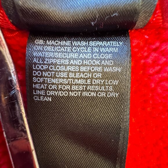 The North Face 1/4 Zip Pullover Mens Med Red Waffle Fleece Athleisure Outdoors - Picture 12 of 12